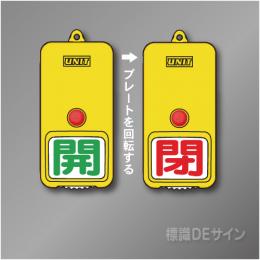 屋外用　回転式　開閉札　857-82