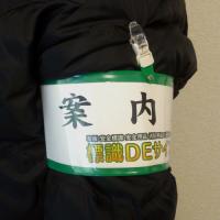 クリップ式記入式腕章　緑　　ビニール製　90×400㎜