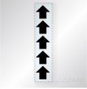 カッティング矢印　黒　【1シート5枚付】