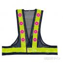 赤色LED反射メッシュチョッキ　断線軽減タイプ