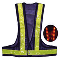 赤色LED反射メッシュチョッキ　断線軽減タイプ