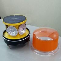 ソーラー式LED回転灯 黄色　SKW-150