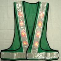 超高輝度赤色LED反射メッシュチョッキ　LED-GW