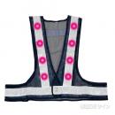 赤色LED反射メッシュチョッキ　断線軽減タイプ