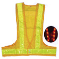 赤色LED反射メッシュチョッキ　断線軽減タイプ