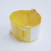 記入式腕章　黄　　ビニール製　90×400㎜