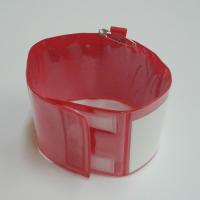 記入式腕章　赤　　ビニール製　90×400㎜