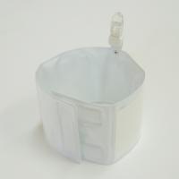 クリップ式記入式腕章　白　　ビニール製　90×400㎜