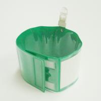 クリップ式記入式腕章　緑　　ビニール製　90×400㎜