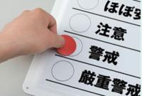 HO-185　鉄板製　熱中症予報板　600×450㎜