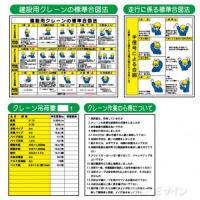 WL3　アルミ複合板3㎜厚製　「建設用クレーン使用上の注意事項」　600×1800㎜