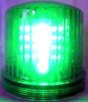 乾電池式LED回転灯 緑色 LED-DEN-G