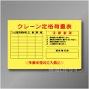 WF25　硬質樹脂製　　「クレーン定格荷重表」　600×900㎜