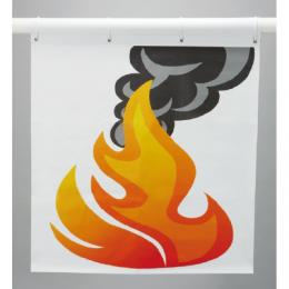 消火訓練用標的幕　(炎)