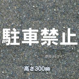 路面用文字　「駐車禁止」　白　　1文字サイズ　H300㎜