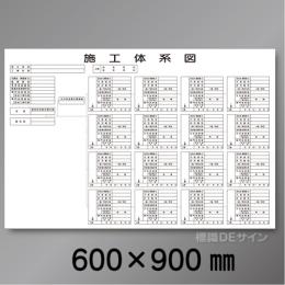 HA11　硬質樹脂製　「施工体系図」　600×900㎜
