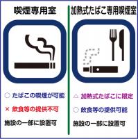 「禁煙　No smoking」 透明ステッカー製 150×100㎜【5枚/1組】