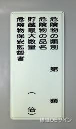 K16(A)　鉄板製標識　「類別4行」