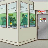 ステッカー製　「レーザクラス1M」　84×148㎜　【5枚1組】　　　