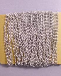 玉鎖(ボールチェーン)　　ニッケルメッキ製　　メーターカット