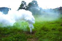 防災訓練用　発煙筒　　白　　大　(約5分)