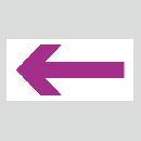 JIS配管識別方向表示ステッカー　A10　小サイズ