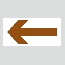 JIS配管識別方向表示ステッカー　A2　小サイズ