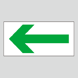 JIS配管識別方向表示ステッカー　　A16　　特大サイズ