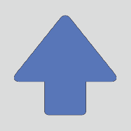 JIS配管識別方向表示ステッカー　切抜き矢印タイプ 　A105　小サイズ