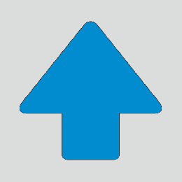 JIS配管識別方向表示ステッカー　切抜き矢印タイプ 　A101　小サイズ