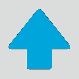 JIS配管識別方向表示ステッカー　切抜き矢印タイプ 　A115　大サイズ