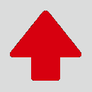 JIS配管識別方向表示ステッカー　切抜き矢印タイプ 　A108　大サイズ