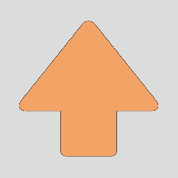 JIS配管識別方向表示ステッカー　切抜き矢印タイプ 　A107　大サイズ