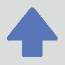 JIS配管識別方向表示ステッカー　切抜き矢印タイプ 　A105　大サイズ