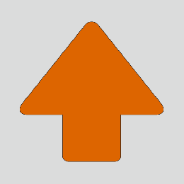 JIS配管識別方向表示ステッカー　切抜き矢印タイプ 　A109　特大サイズ