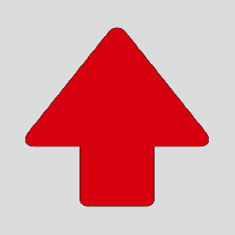 JIS配管識別方向表示ステッカー　切抜き矢印タイプ 　A108　特大サイズ