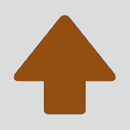 JIS配管識別方向表示ステッカー　切抜き矢印タイプ 　A106　特大サイズ