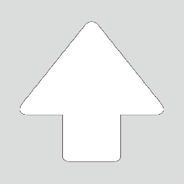 JIS配管識別方向表示ステッカー　切抜き矢印タイプ 　A103　特大サイズ