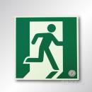 NAB32　中輝度蓄光式避難口誘導標識　　200㎜角