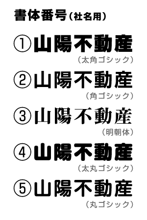 書体の指定